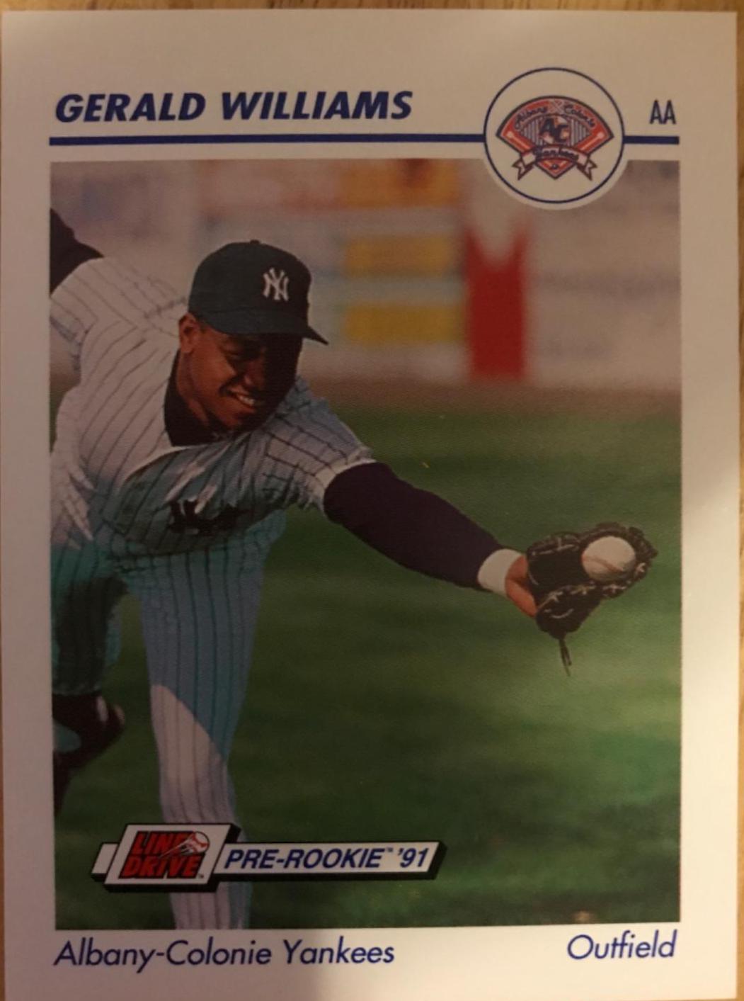 Gerald Williams #23 Baseball Cards 1991 Impel Line Drive Pre Rookie AA