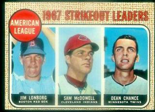 American League 1967 Strikeout Leaders