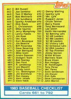 Checklist 661-792
