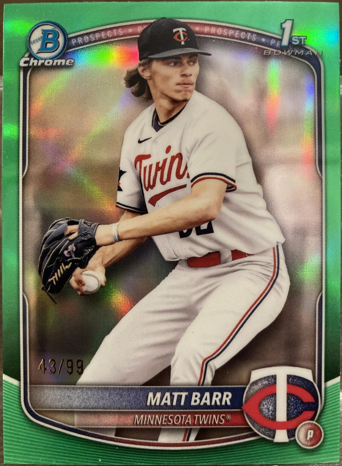 Matt Barr [Green Refractor] #BDC-154