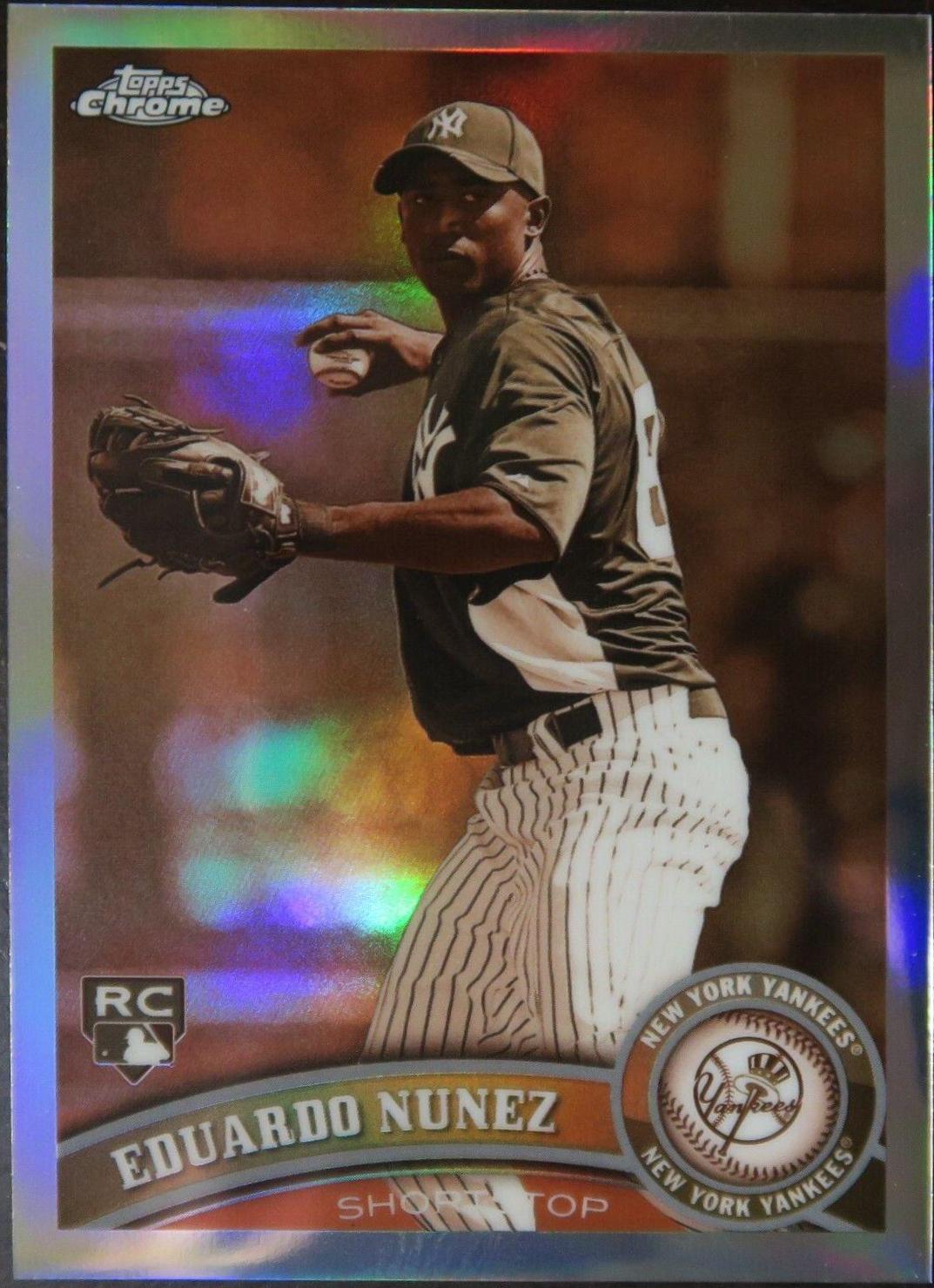 Eduardo Nunez [Black Refractor Autograph] #198