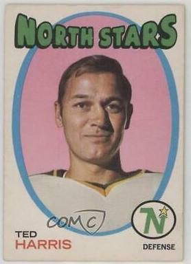 Ted Harris #32 Hockey Cards 1971 O-Pee-Chee
