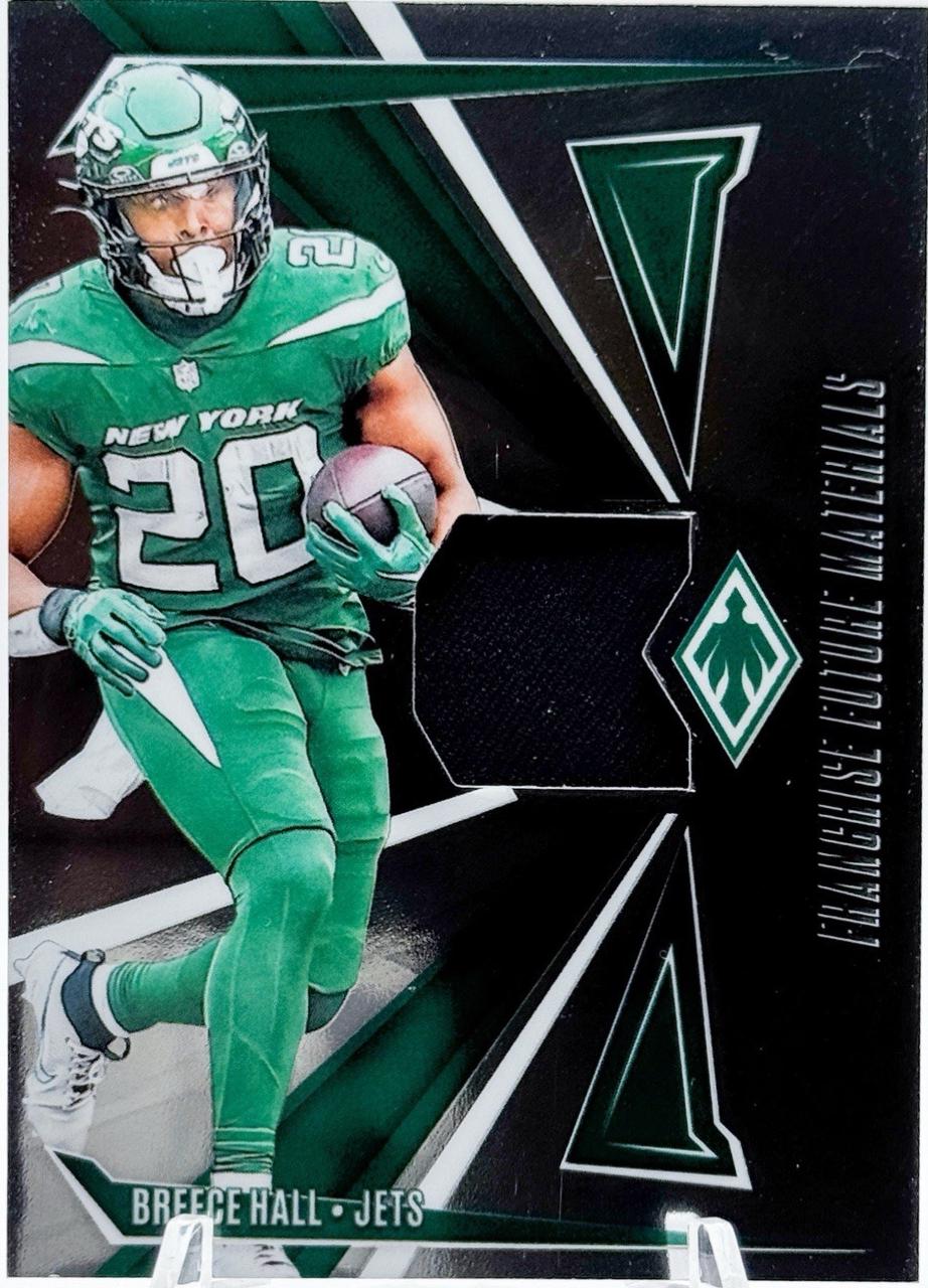 Breece Hall #FFM-BHL Football Cards 2024 Panini Phoenix Franchise Future Material