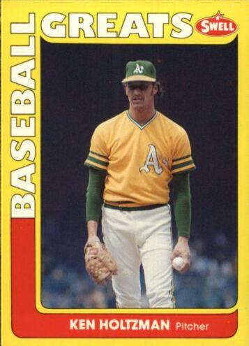 Ken Holtzman #40 Baseball Cards 1991 Swell Greats
