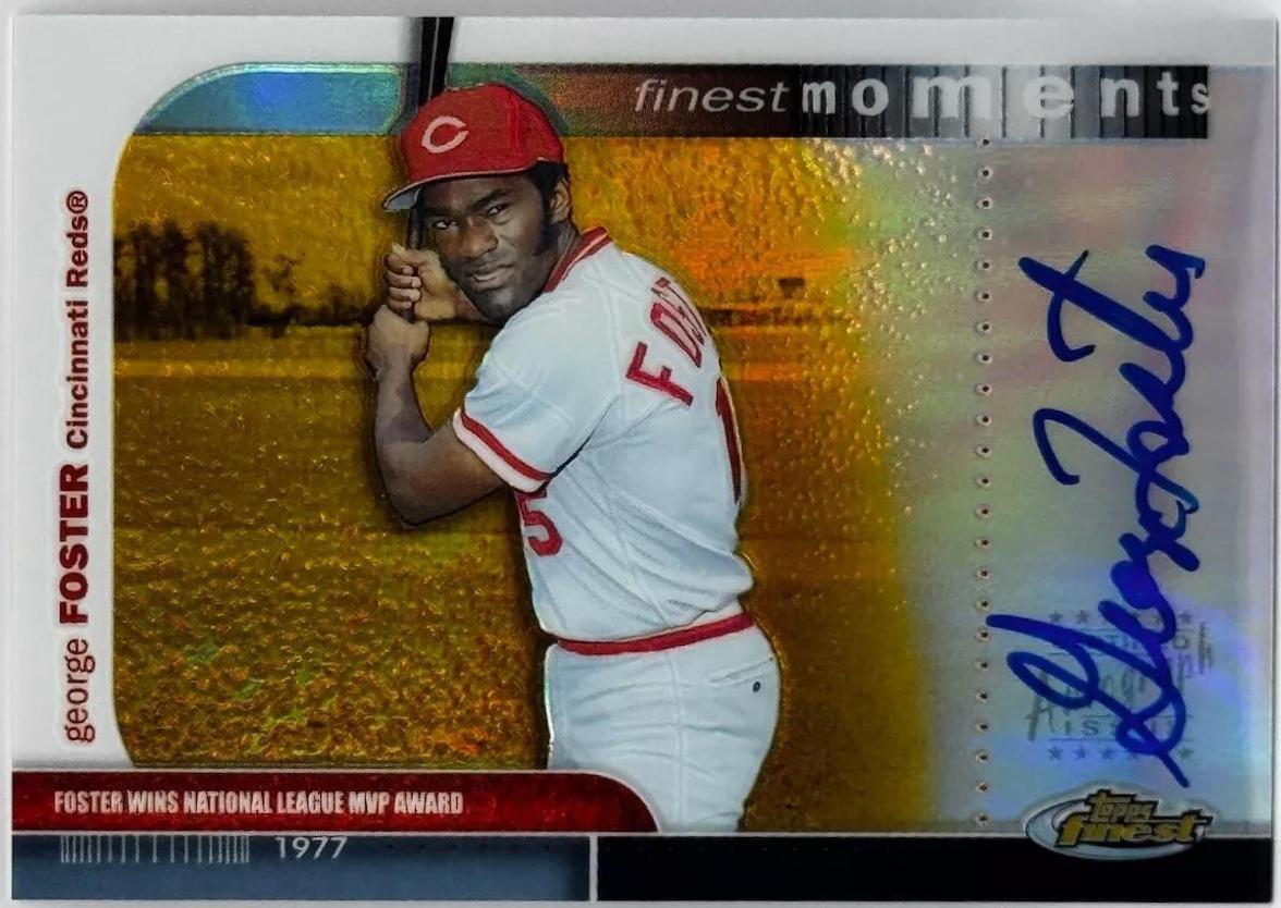 George Foster #FMA-GF Baseball Cards 2003 Finest Moments Autographs