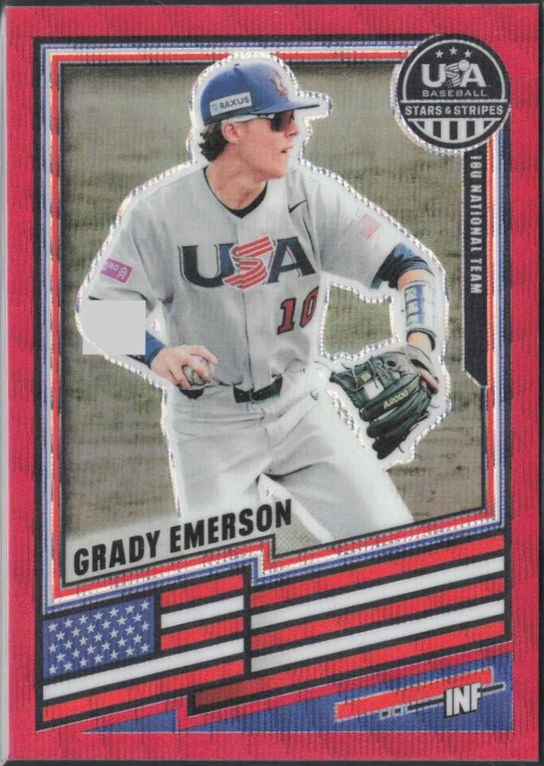 Grady Emerson [Ruby Wave] #141 Prices | 2026 Panini Stars and Stripes ...