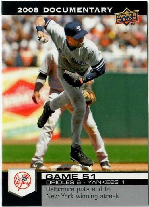 Derek Jeter #1681 2008 Upper Deck Documentary Baseball