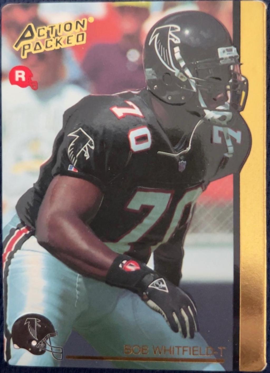 Bob Whitfield #11 Football Cards 1992 Action Packed Rookie Update