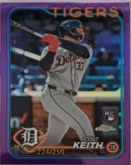 Colt Keith [Purple Refractor] #2 Baseball Cards 2024 Topps Chrome Prices
