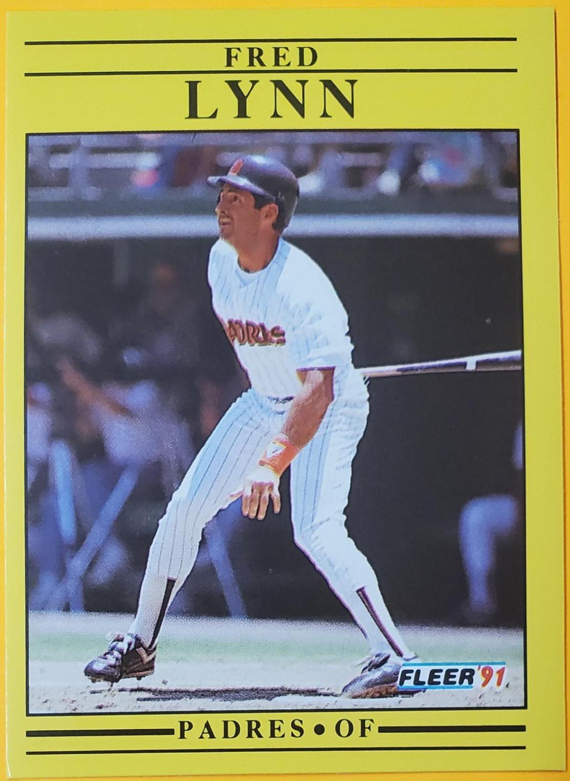 Fred Lynn #536 Baseball Cards 1991 Fleer