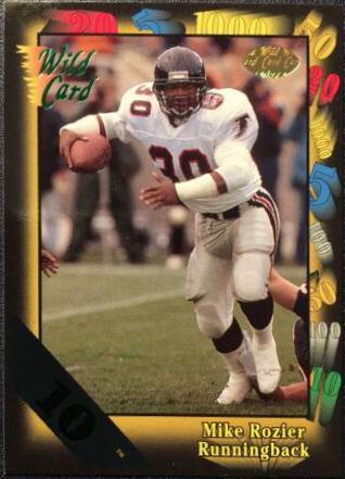 Mike Rozier [10 Stripe] #122 Prices | 1991 Wild Card | Football Cards