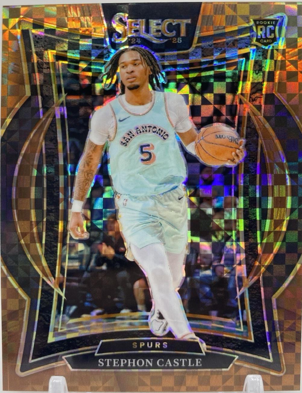 Stephon Castle [Bronze Checker Prizm] #72 Prices | 2024 Panini Select ...
