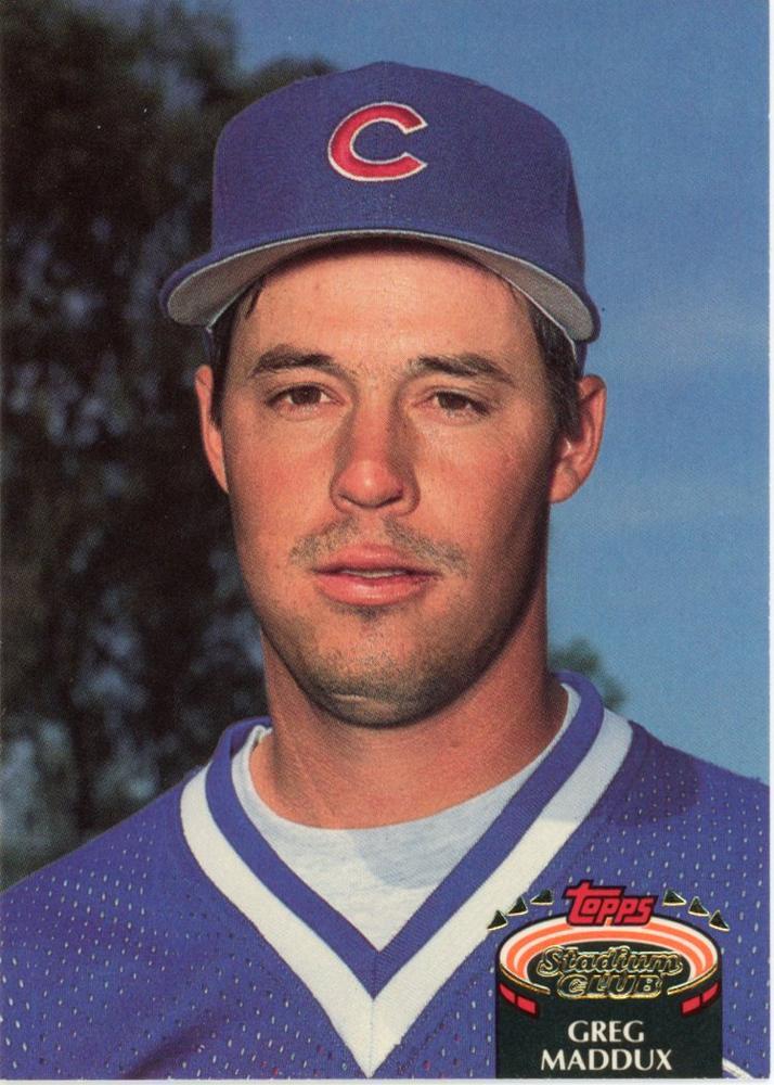 Greg Maddux #665 Baseball Cards 1992 Stadium Club