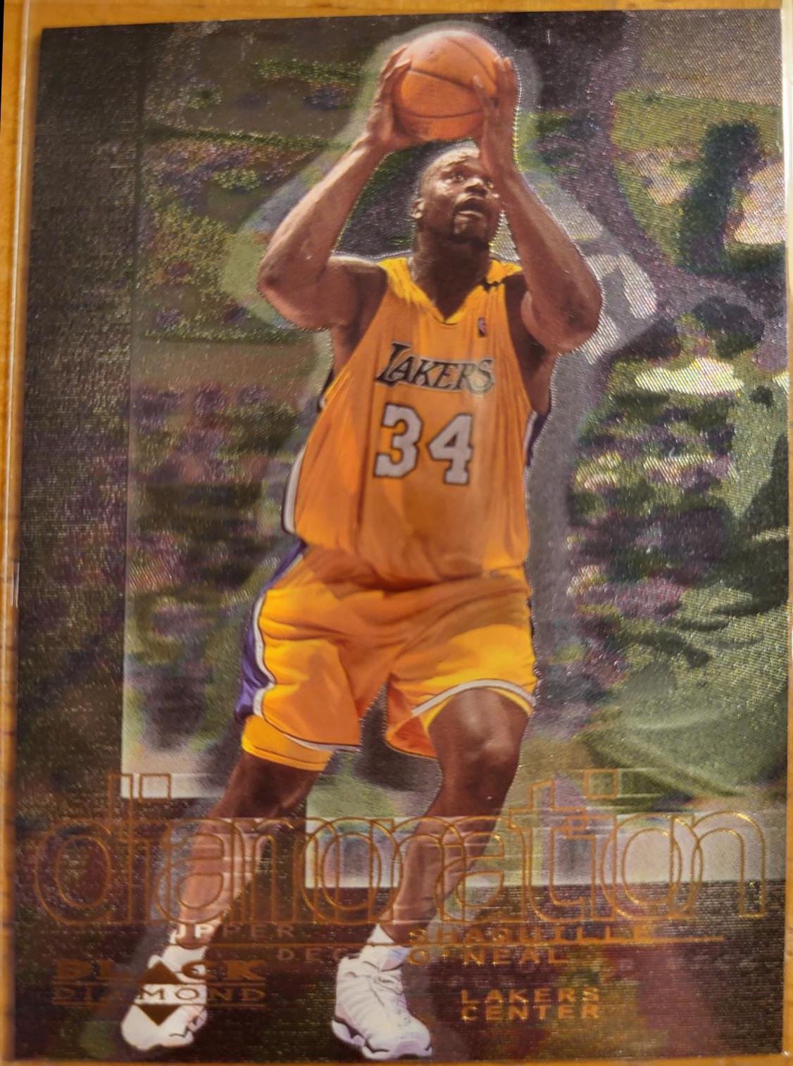Shaquille O'Neal #D8 Basketball Cards 2000 Upper Deck Black Diamond Diamonation