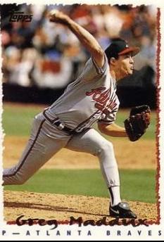 Greg Maddux #295 Baseball Cards 1995 Topps