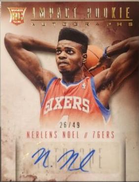 Nerlens Noel #38 Basketball Cards 2013 Panini Intrigue Impact Rookie Autograph