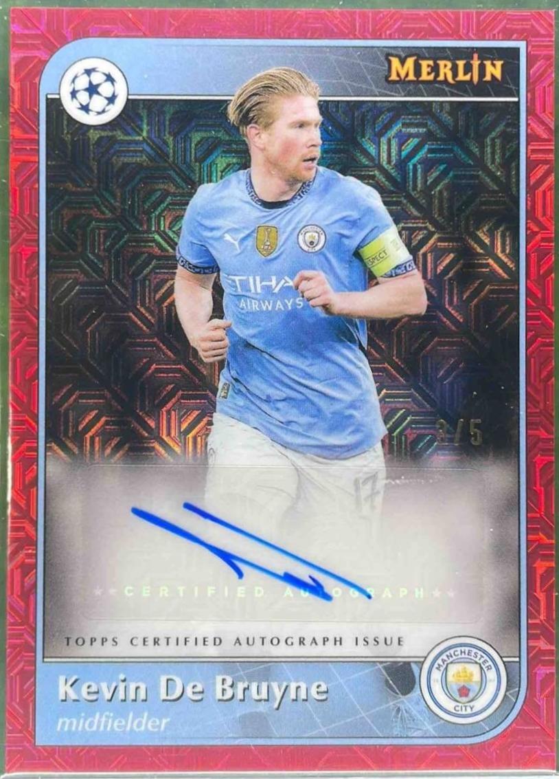 Kevin De Bruyne [Red] #AU-KDB Prices | 2024 Topps Merlin UEFA