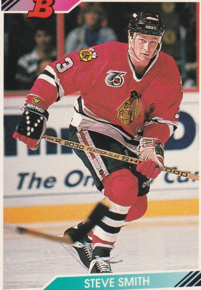 Steve Smith #24 Hockey Cards 1992 Bowman