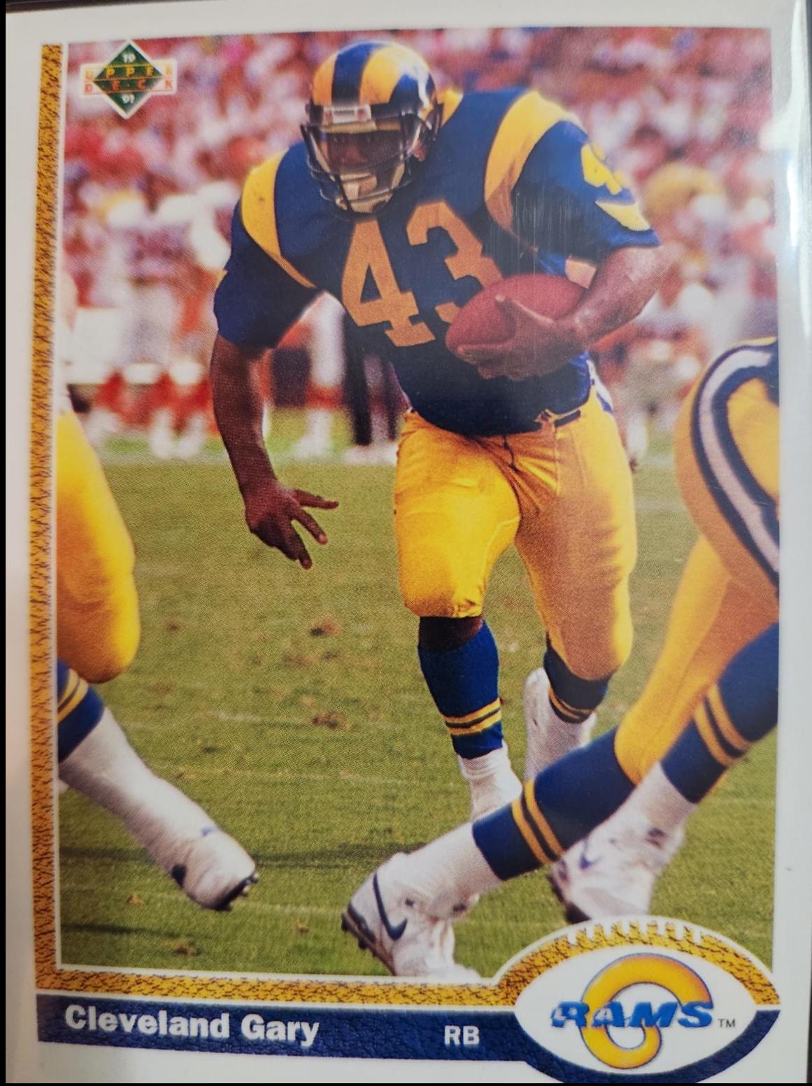 Cleveland Gary #215 Football Cards 1991 Upper Deck