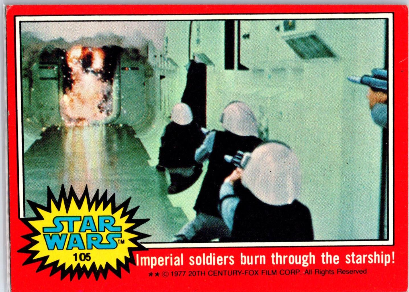 1977 Imperial soldiers burn through the starship! #105