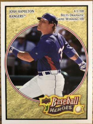 Josh Hamilton #12 Baseball Cards 2008 Upper Deck Baseball Heroes