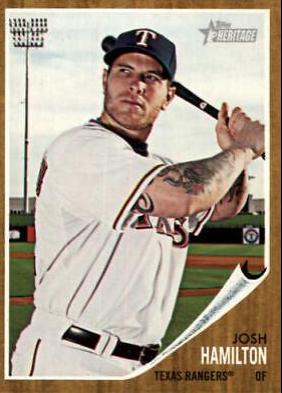 Josh Hamilton #1 Baseball Cards 2011 Topps Heritage