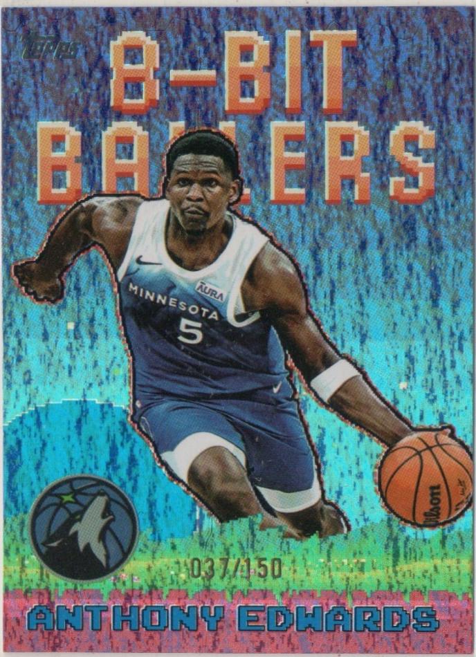 Anthony Edwards [Holo Blue] #8B-18 Prices | 2025 Topps 8-Bit