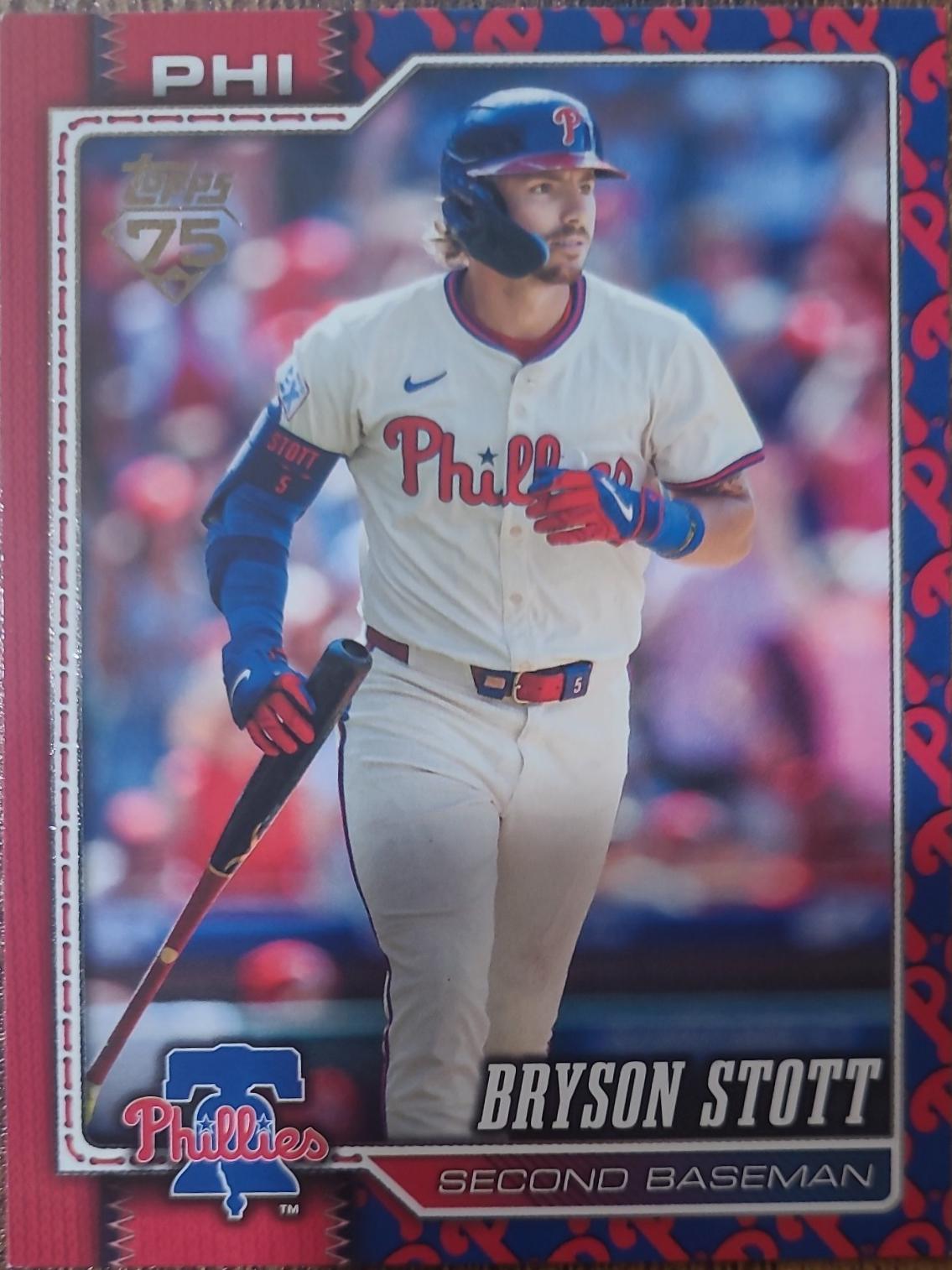 2026 Topps Series 2 Bryson Stott [Team Color Border Variation] #562 card