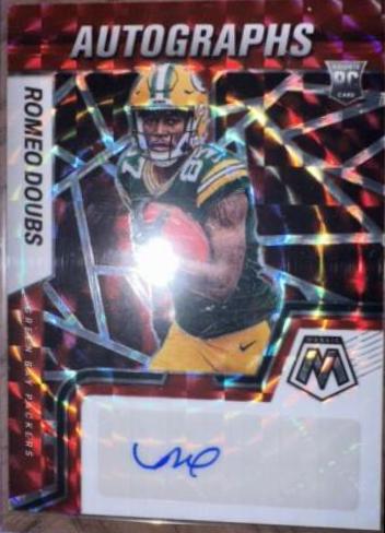 Romeo Doubs #RAM-RD Football Cards 2022 Panini Mosaic Rookie Autographs
