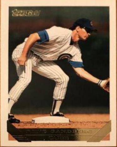 Ryne Sandberg #3 Baseball Cards 1993 Topps Gold