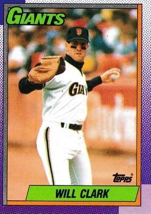 Will Clark #100 Baseball Cards 1990 Topps
