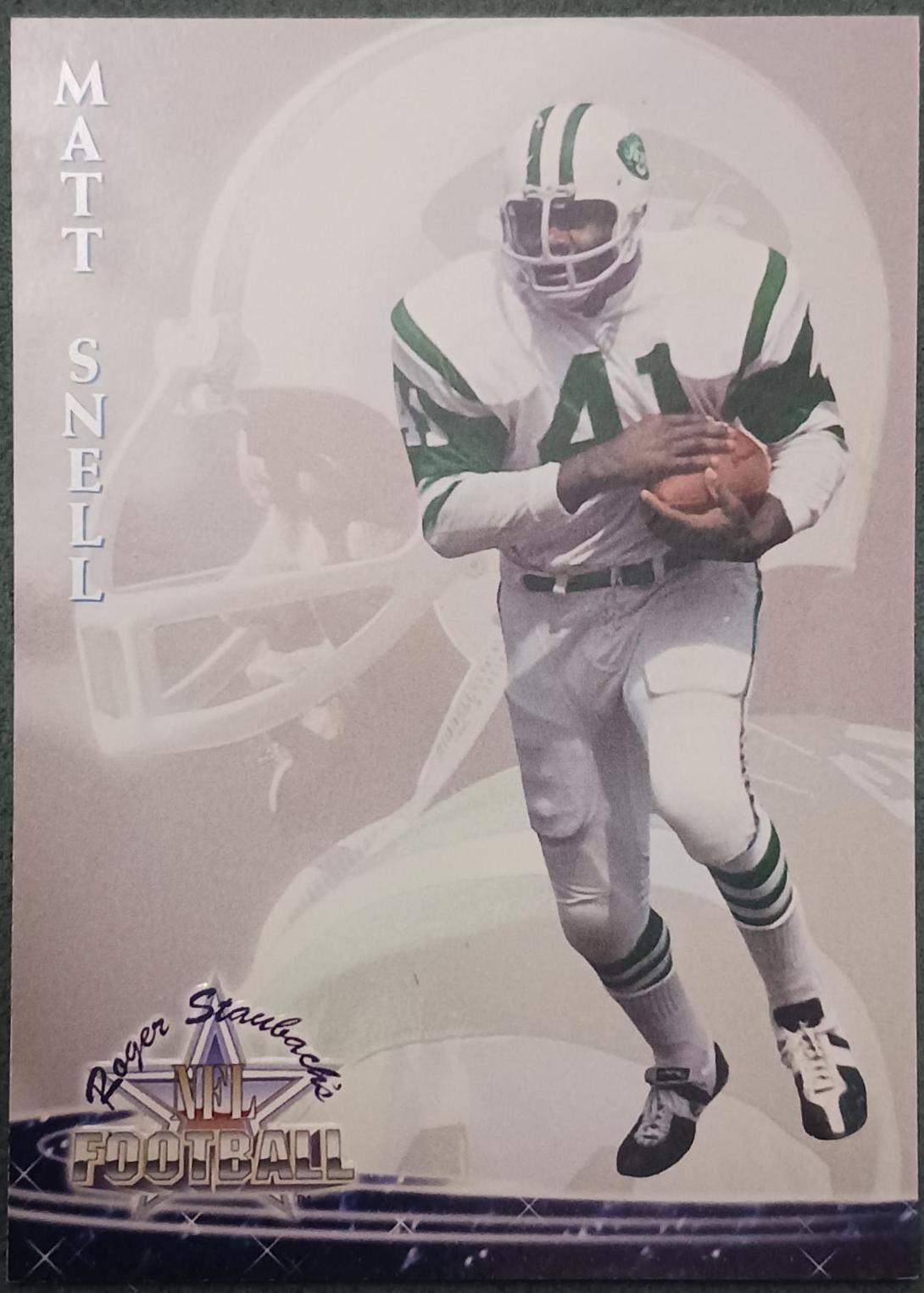 Matt Snell #43 Football Cards 1994 Ted Williams Co