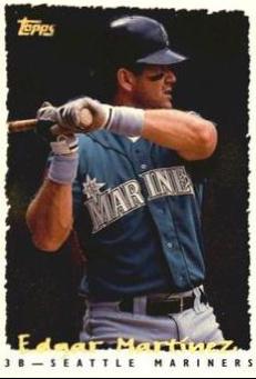 Edgar Martinez #40 Baseball Cards 1995 Topps Cyberstats