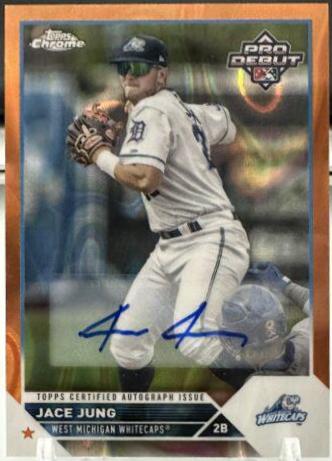 Jace Jung [Autograph Orange Lava] #PDC-24 Prices | 2023 Topps Pro