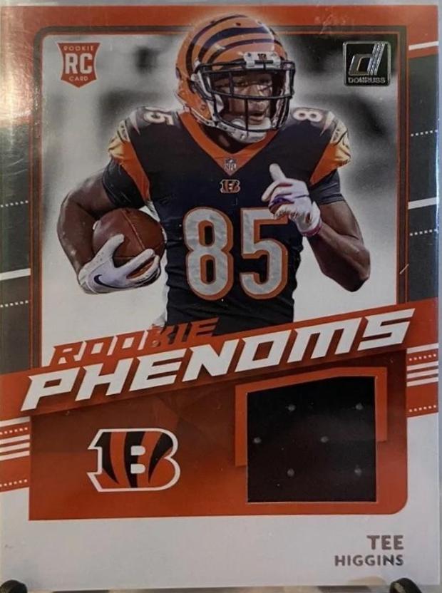 Tee Higgins #RP-TH Football Cards 2020 Panini Donruss Rookie Phenom Jerseys