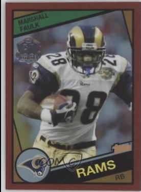 Marshall Faulk [Red Border] #T60-MFA