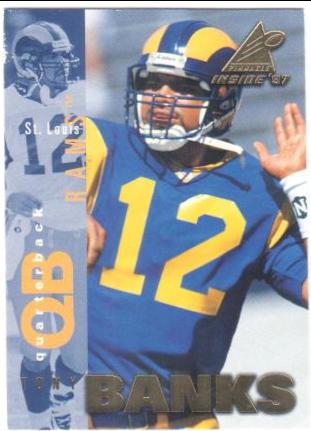 Tony Banks Football Cards 1997 Pinnacle Inside