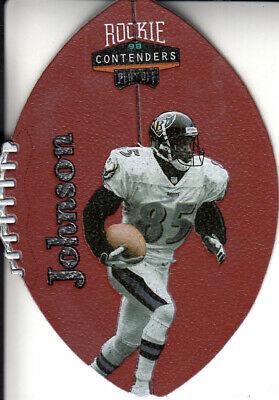Pat Johnson #8 Football Cards 1998 Playoff Contenders Leather