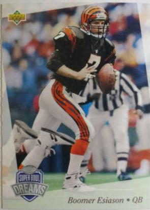 Boomer Esiason #23 Football Cards 1993 Upper Deck NFL Experience