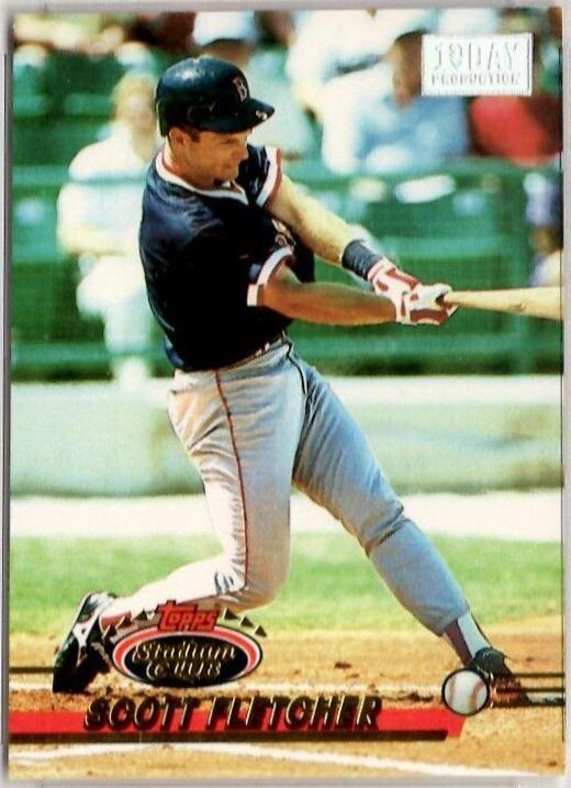 Scott Fletcher #623 1993 Stadium Club 1st Day Production Baseball