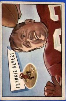 Frankie Albert #5 Football Cards 1952 Bowman Large