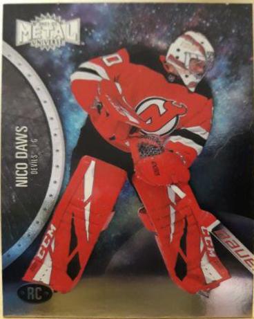 Nico Daws #184 Hockey Cards 2021 Skybox Metal Universe