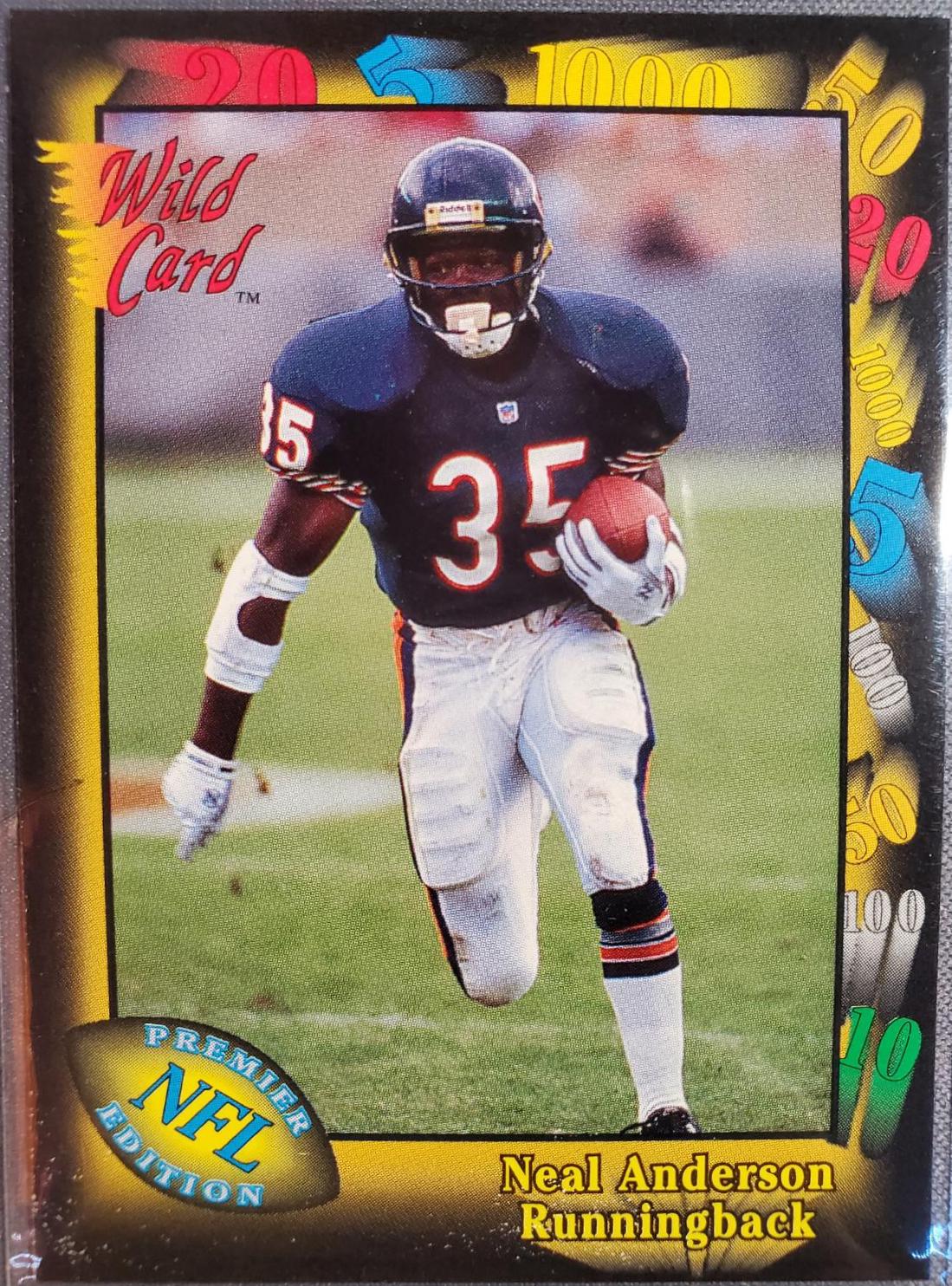 Neal Anderson #67 Football Cards 1991 Wild Card
