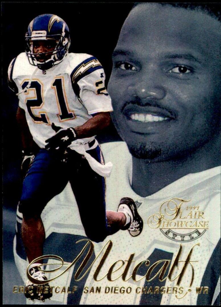 Eric Metcalf #91 1997 Flair Showcase Football