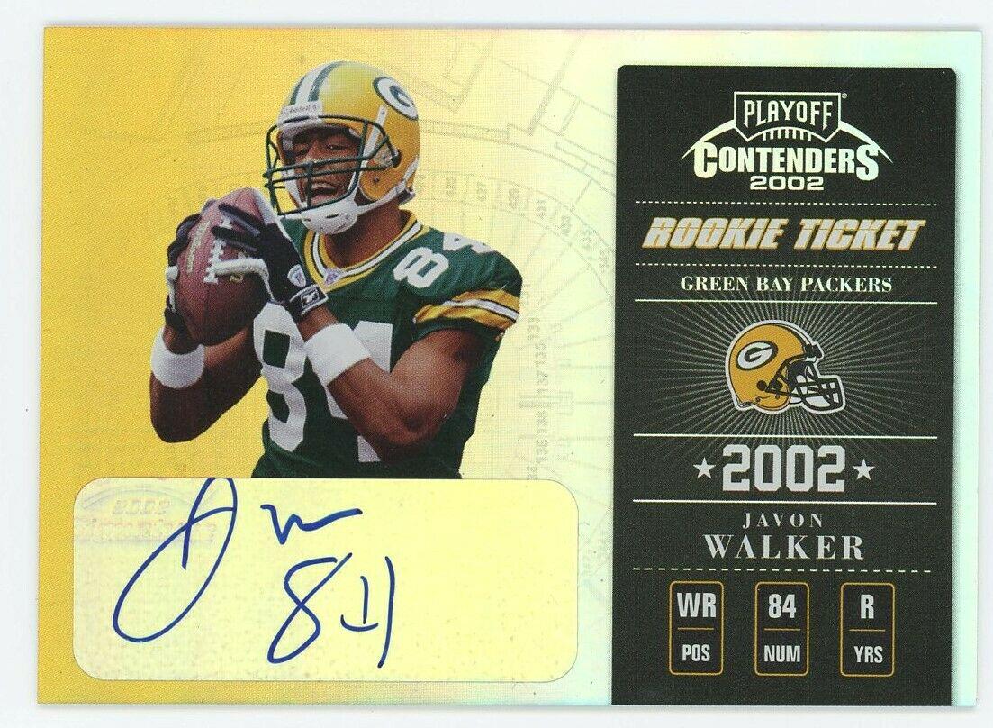 Javon Walker #133 2002 Playoff Contenders Football