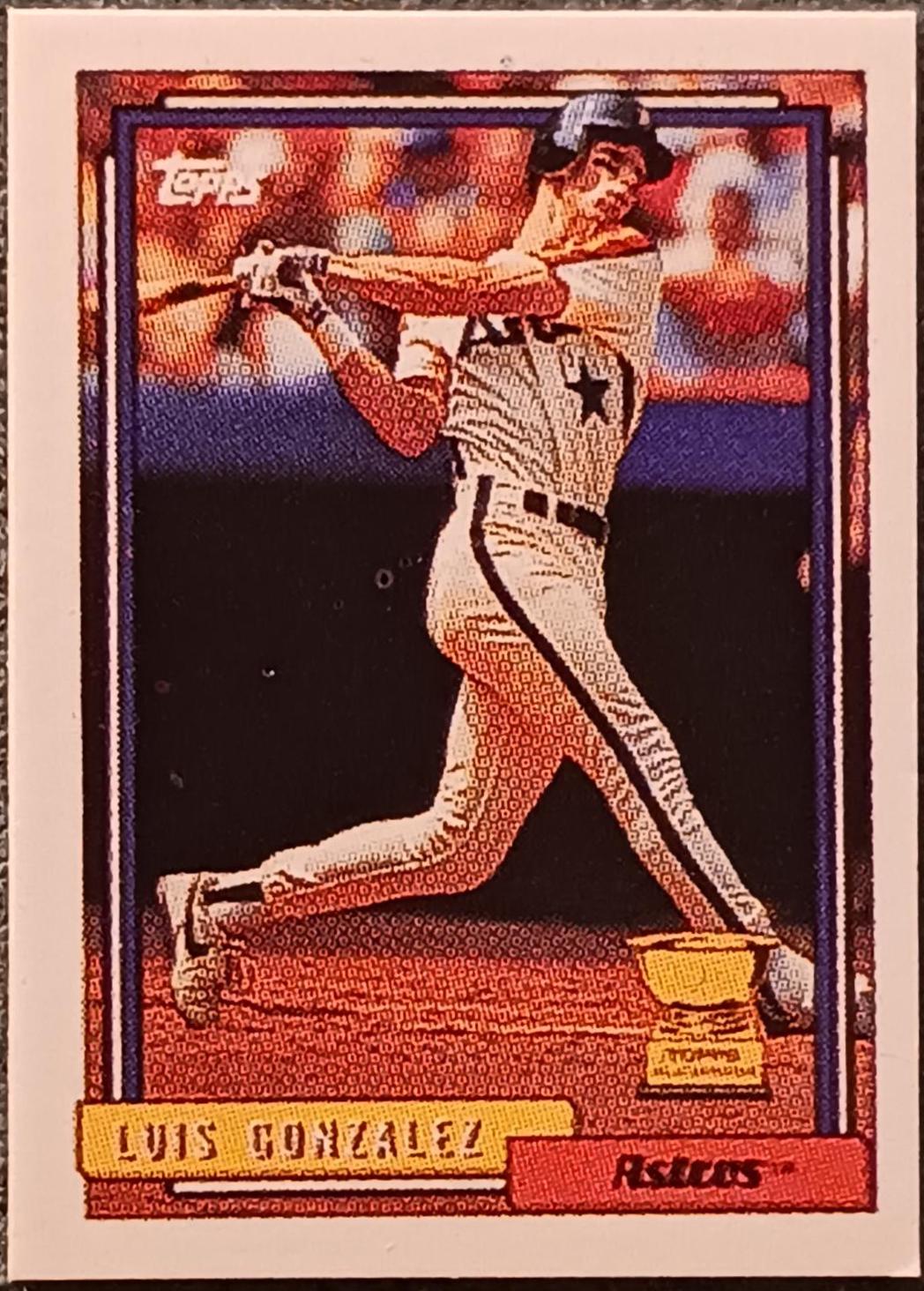 Luis Gonzalez #12 Baseball Cards 1992 Topps Micro