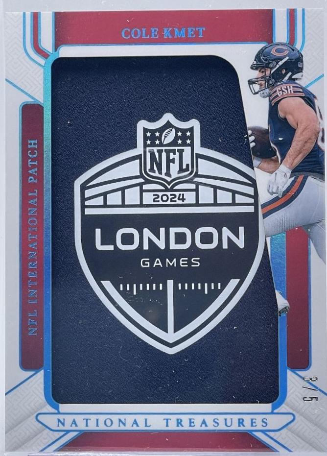 Cole Kmet #38 2024 Panini National Treasures NFL International Patch