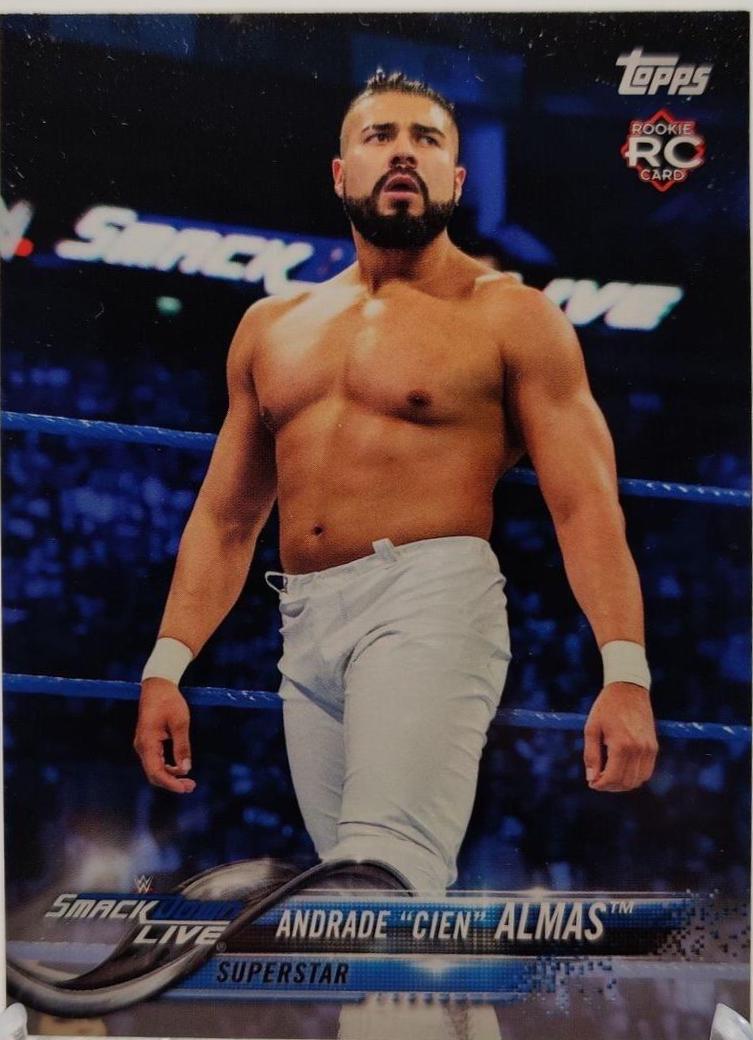 Andrade 'Cien' Almas #105 Wrestling Cards 2018 Topps WWE Then Now Forever