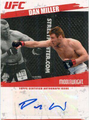 Dan Miller #FA-DM Ufc Cards 2009 Topps UFC Round 2 Autographs