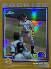 Todd Helton [Gold Refractor] #110 Baseball Cards 2004 Topps Chrome Prices